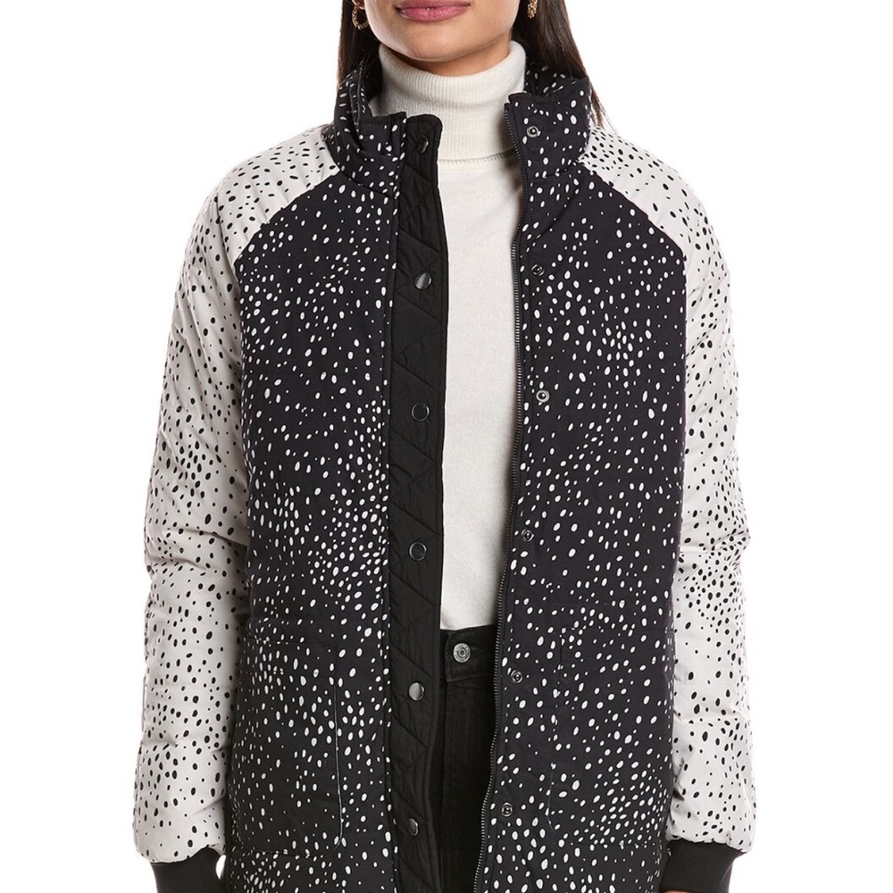 Saltwater LUXE Black and White Puffer Jacket